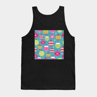 Christmas Bauble Pattern Tank Top